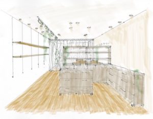 ショールームイラスト